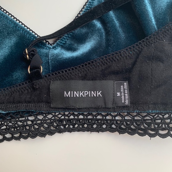 Teal Velvet Bralette - Picture 5 of 5